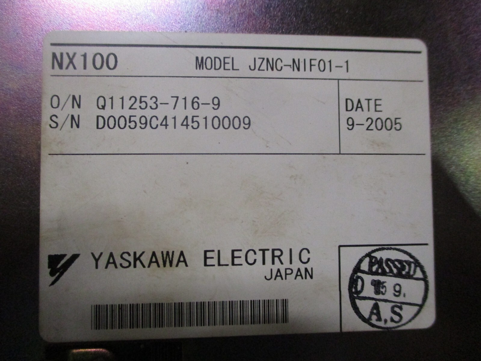 Yaskawa JZNC-NIF01-1 Interface Board Yaskawa JANCD-NI001-1 Interface *Tested*