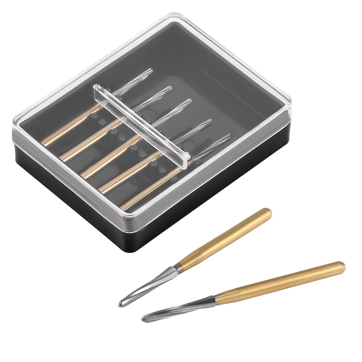 5PCS Dental Endodontic ENDO-Z Tungsten Carbide Burs FG Round Bur High Speed 21mm