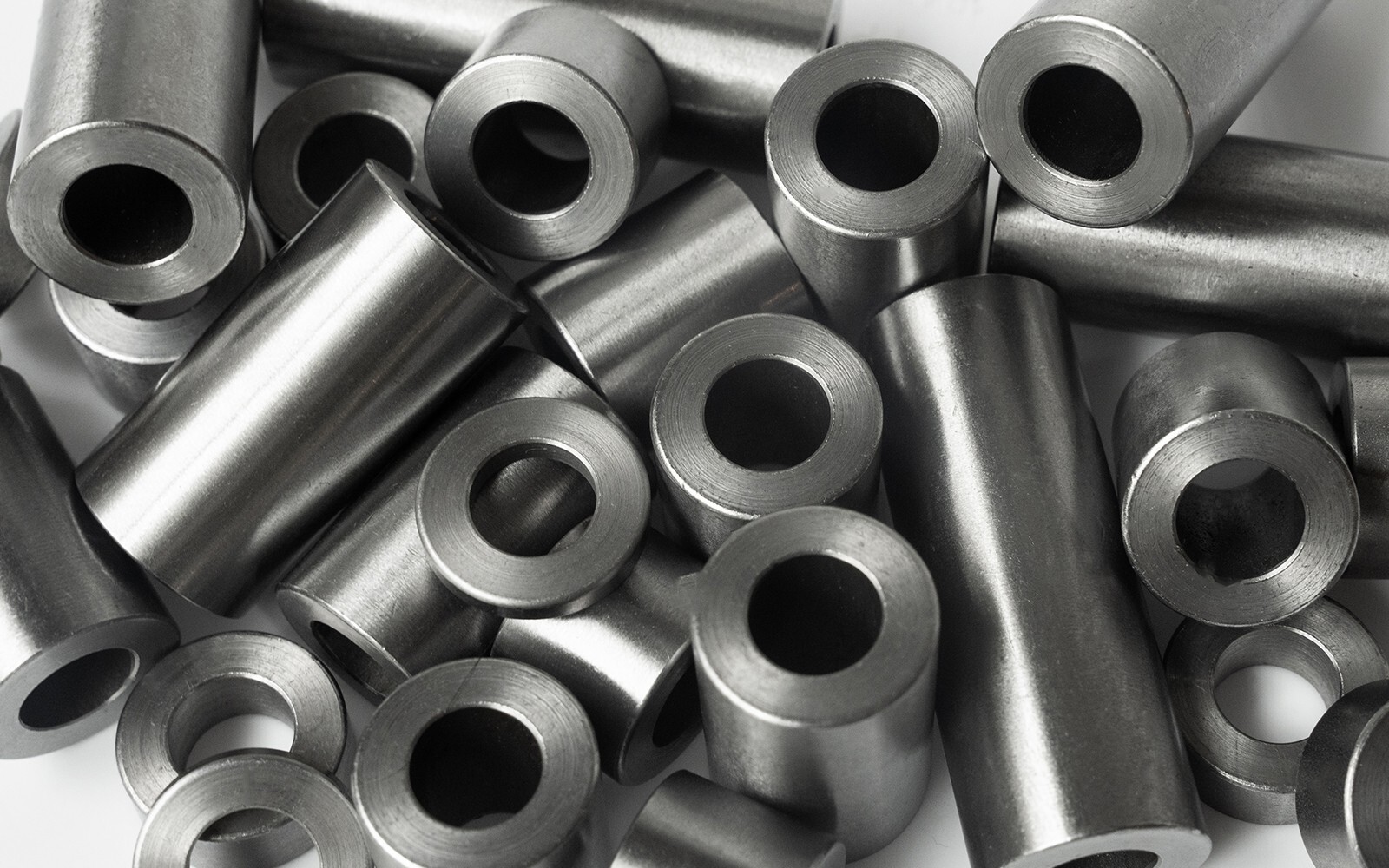 New Mild Steel Spacer Bushing 1″ OD x 1/2″ ID–Fits M12 or 1/2″ Bolts