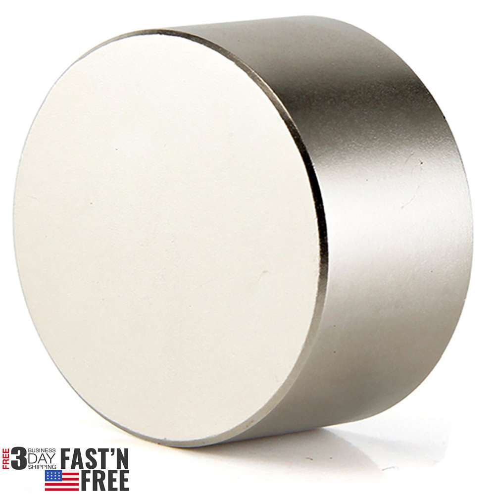 1.6inchx0.8inch Powerful Neodymium Rare Earth Large Cylinder Magnet N52 Round US
