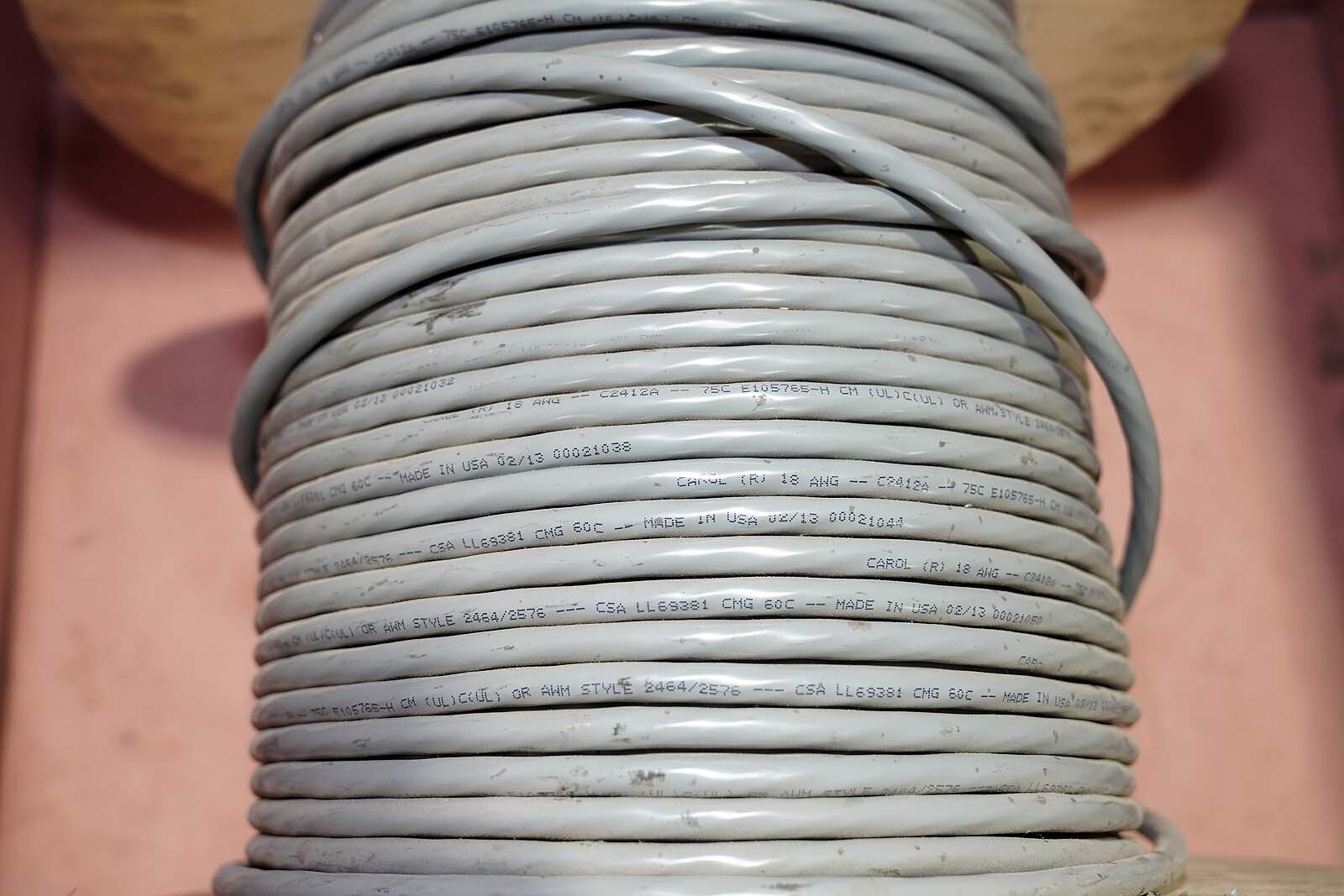 CAROL 18 AWG,12 Conductor,C2412A Wire/25ft. 700ft total
