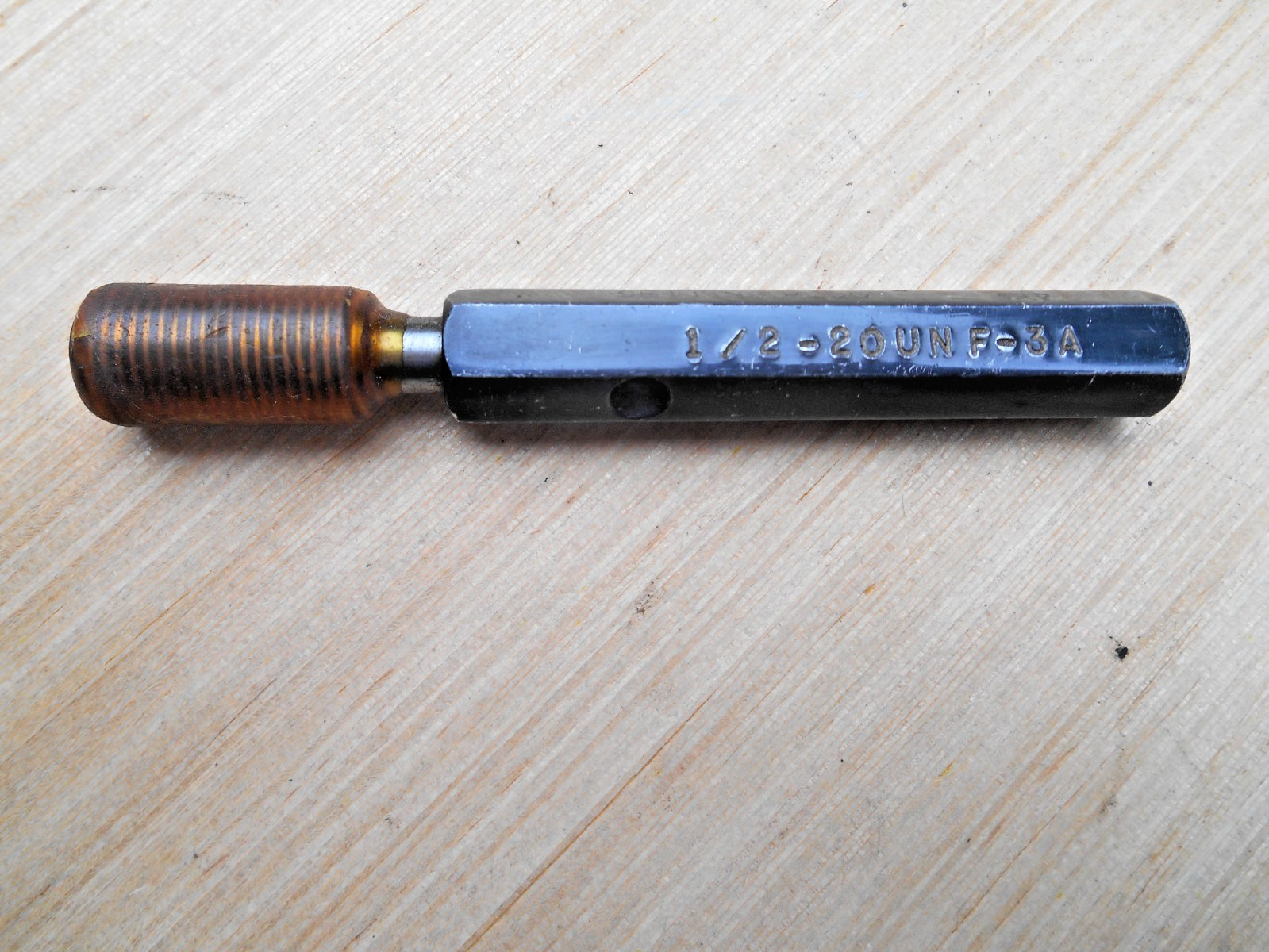 1/2- 20 UNF 3A SET THREAD PLUG GAGE GO PD. – .4675
