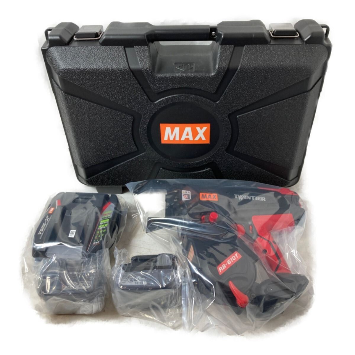 MAX RB610T Rebar Tier Tying Machine 2 Batteries,Charger RB-610T-B2C Twintier NEW