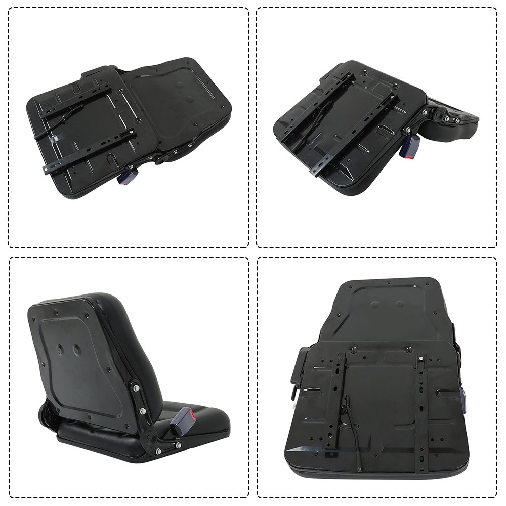 Universal Adjustable Forklift Tractor Seat Suspension Seat w/Safety Belt