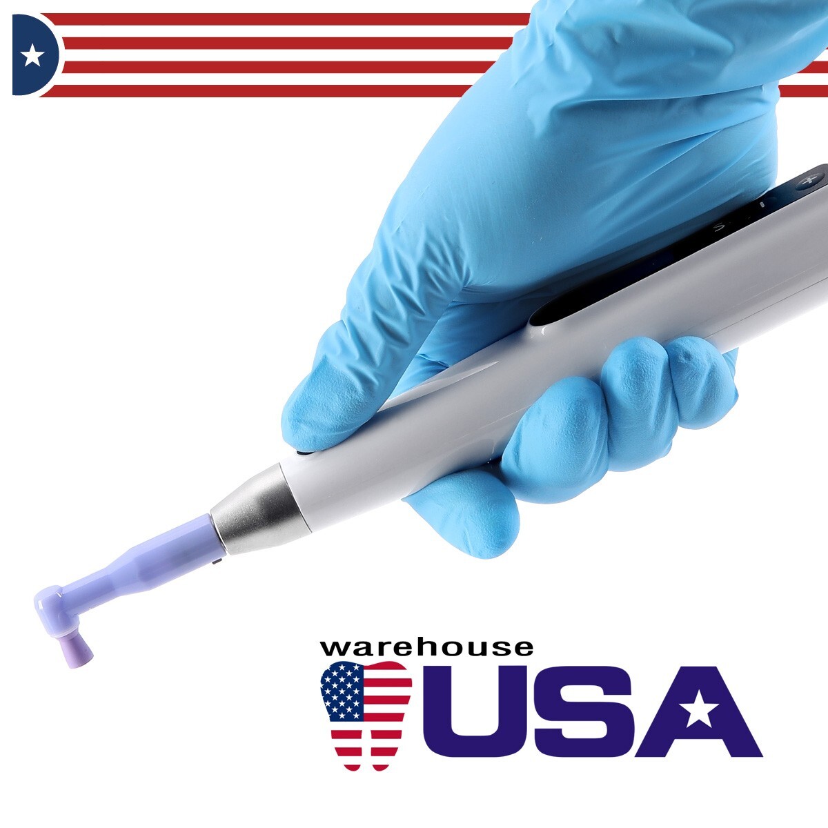 100Pcs 20Type AZDENT Dental Diamond Burs Friction Grip High Speed Handpiece US