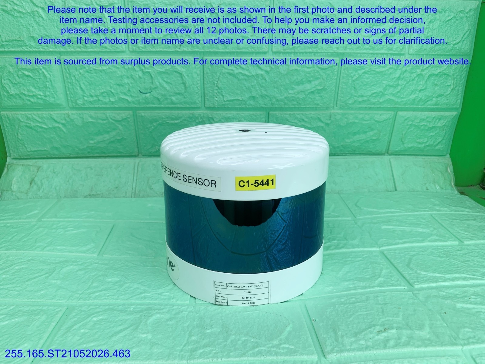 Velodyne VLS-128 LiDAR Sensor MISSING cables as in photos, sn:0025, DHL