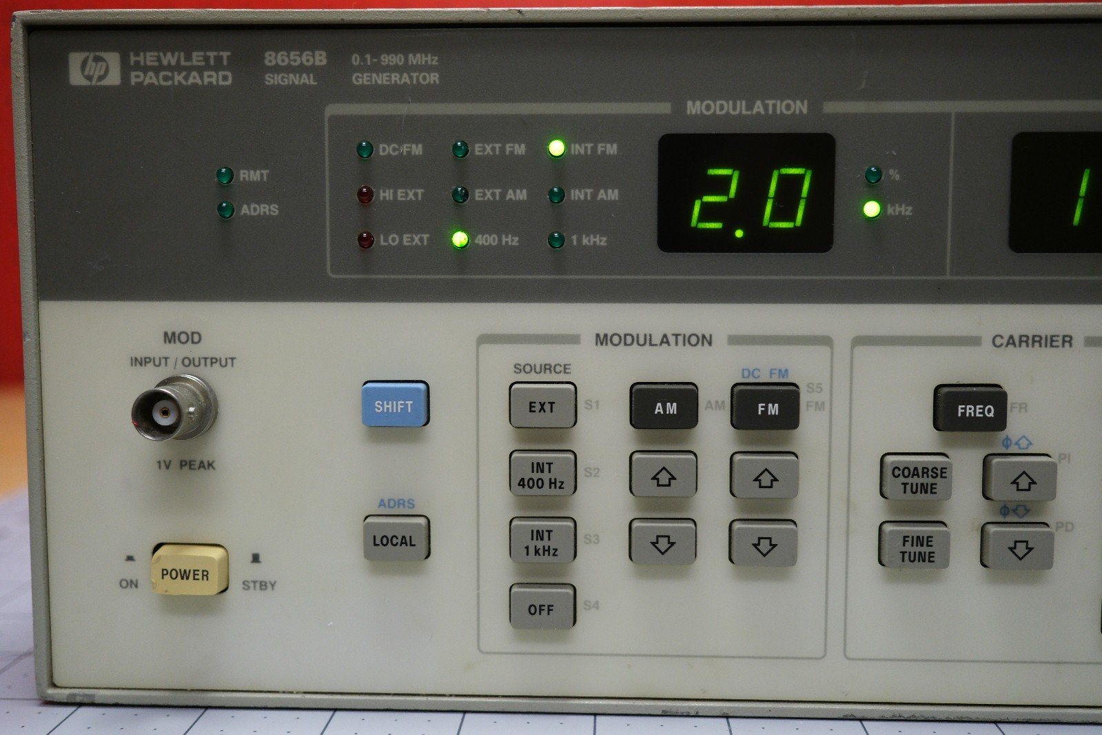 Hewlett Packard HP Agilent 8656B 0.1-990 MHz Signal Generator