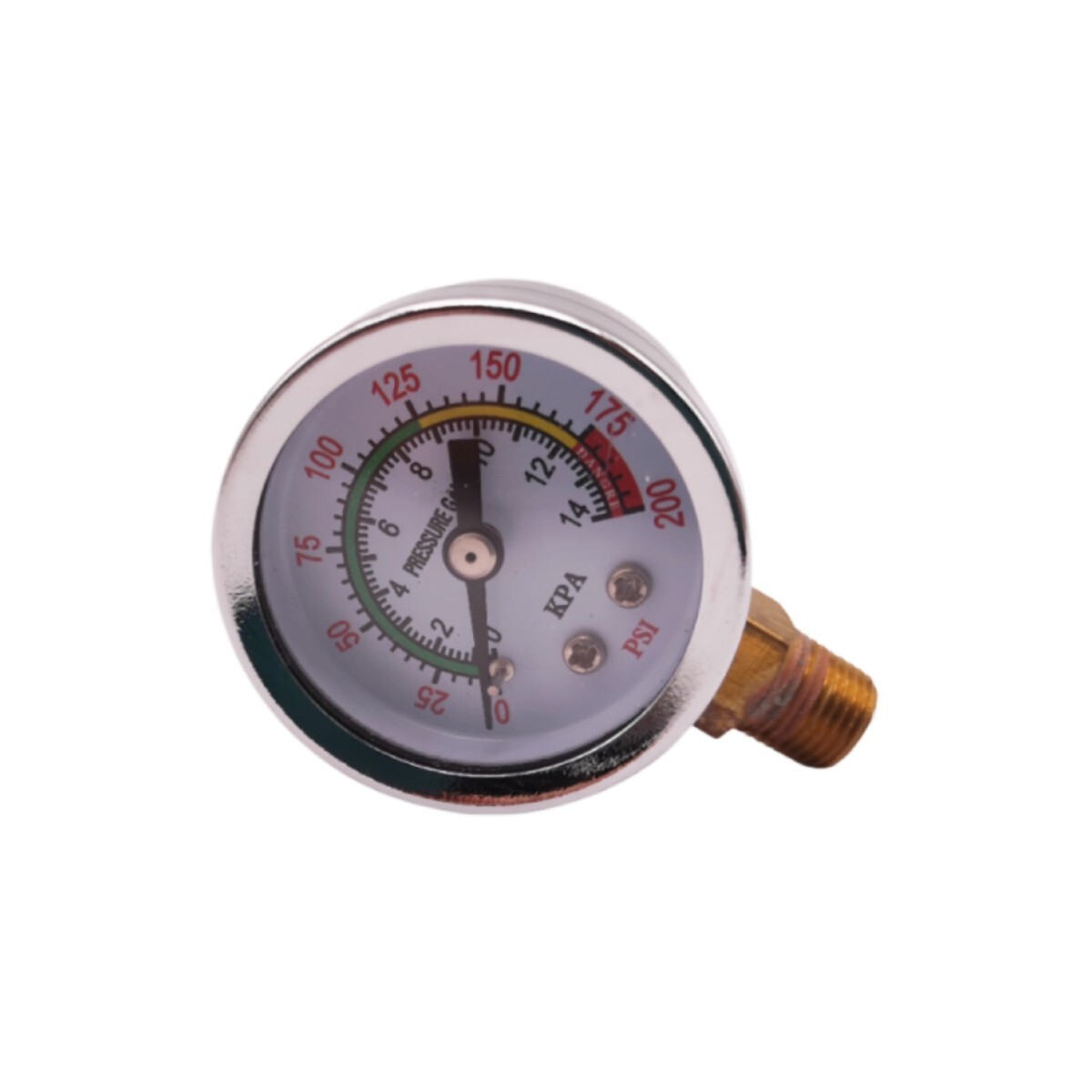 2 pcs Air Compressor Pressure Gauge 0-200 PSI 1/8″ NPT Side Mount 1.5″ Face