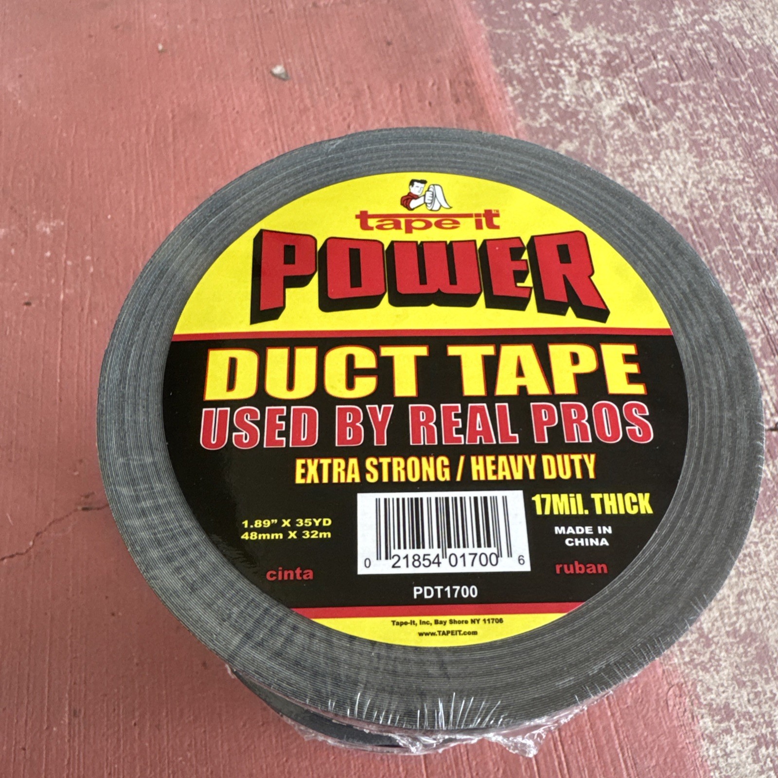 1.89″ x 35yd Heavy Duty Black Duct Tape DUCTING 6 Rolls
