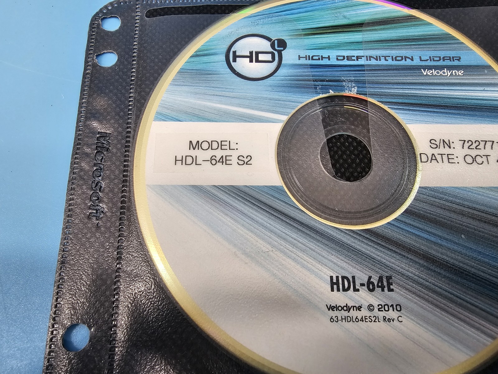 VELODYNE HDL-64E-S2 LIDAR AUTONOMOUS ROBOTICS SCANNER /W CD