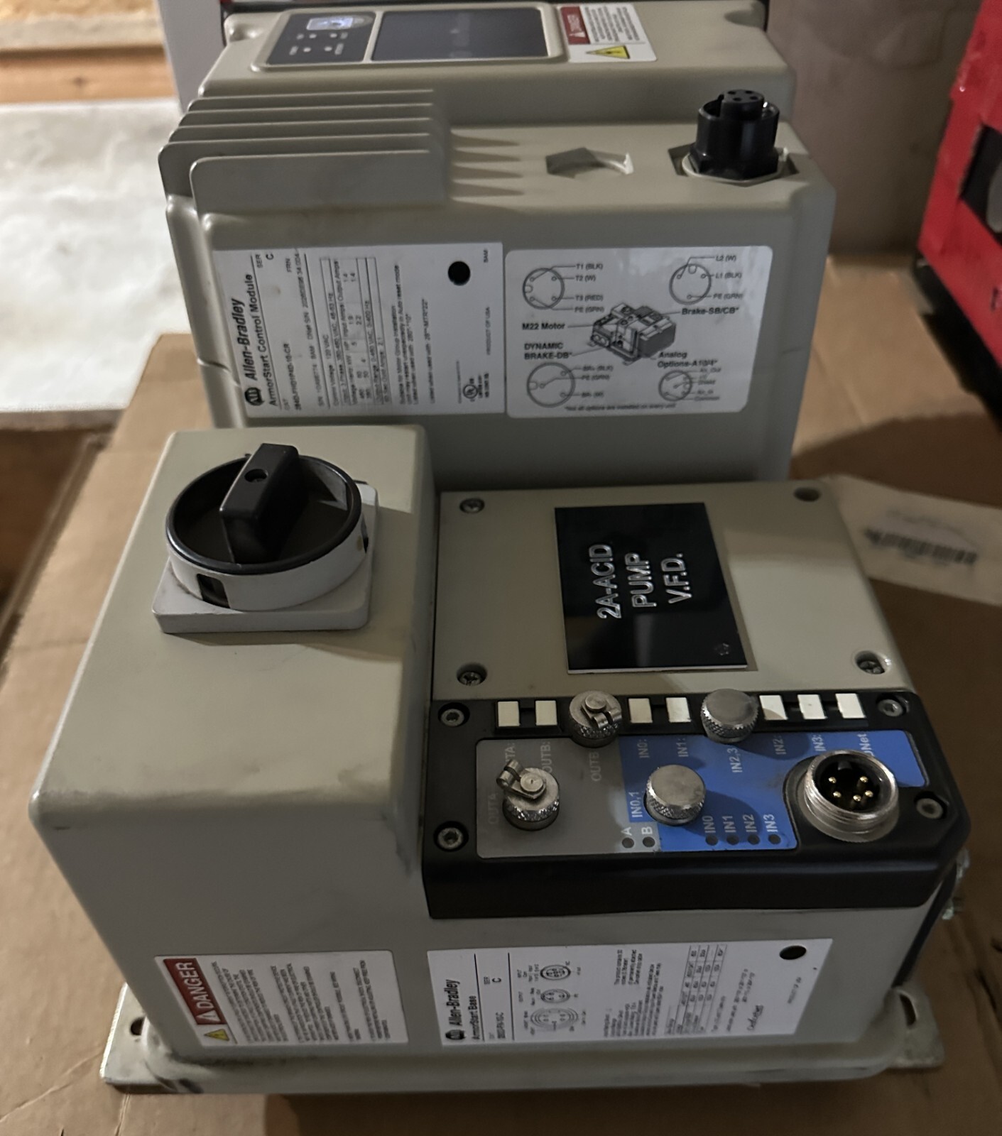 ALLEN BRADLEY 284D-FHD1P4D-10-CR SER C ARMORSTART CONTROL MODULE S/N: 1OA9E774