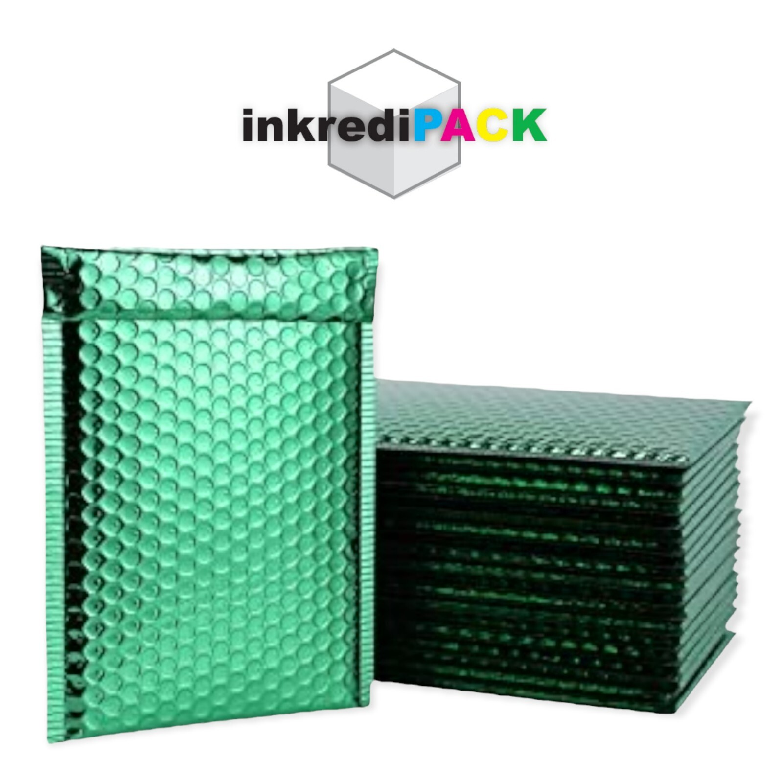 InkrediPack™ 4X8 #000 – 300 Pack – Metallic Bubble Mailers (Usable Size: 4X7)