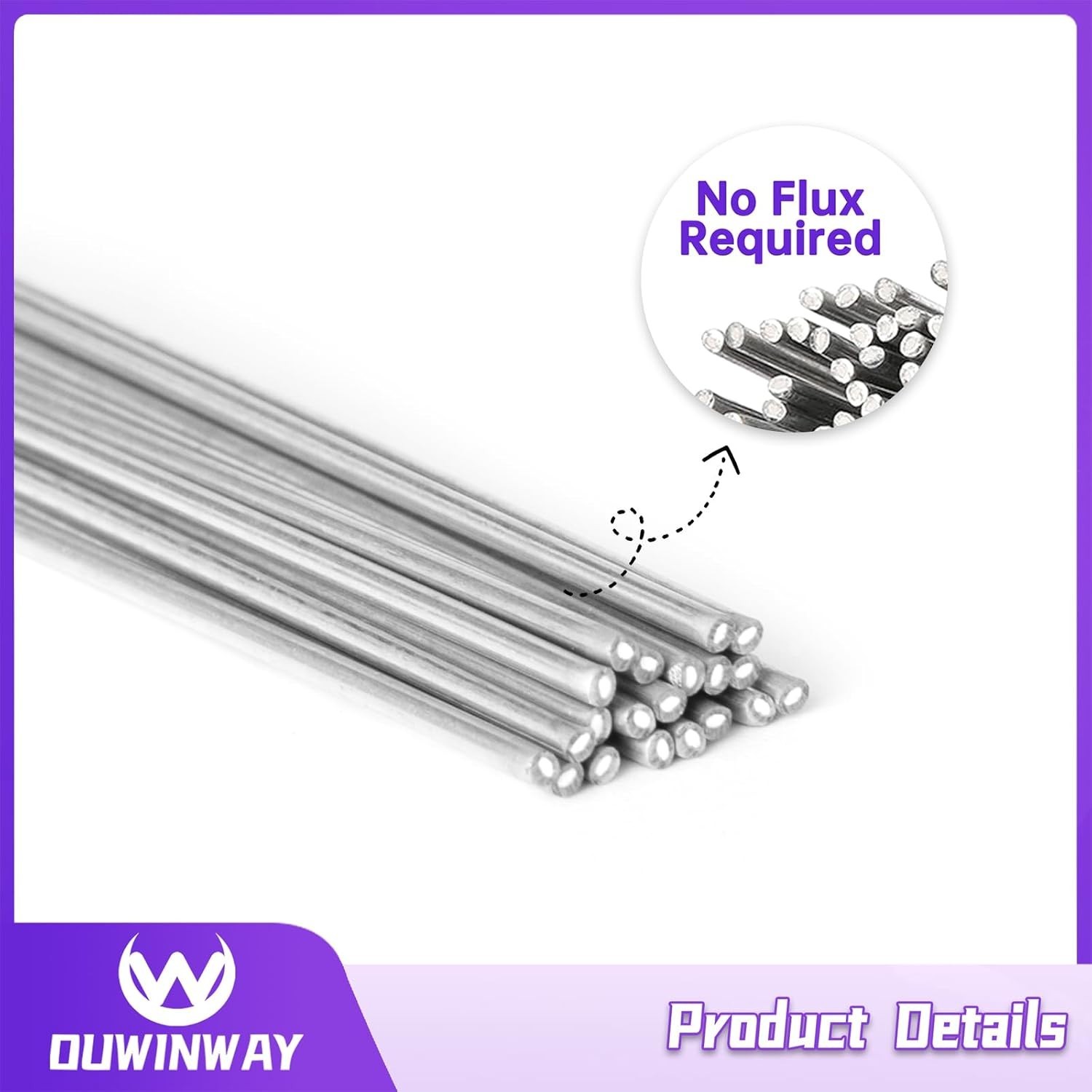 All Metal Brazing Rods,1/16”x13” Flux Core All Metal Brazing Rods All Metal…