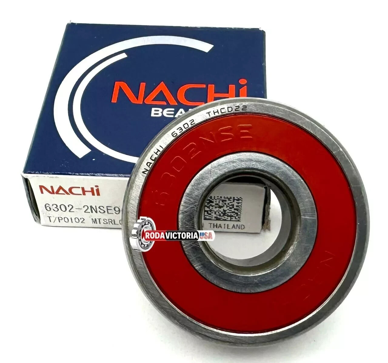 NACHI 6302 2NSE9 CM Ball Bearing, Rubber Sealed for HONDA 96150-630 15x42x13 mm