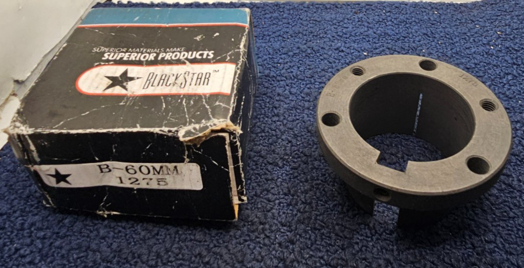 BlackStar 1275 B-60mm Bushing, 60mm Bore Diameter – Black