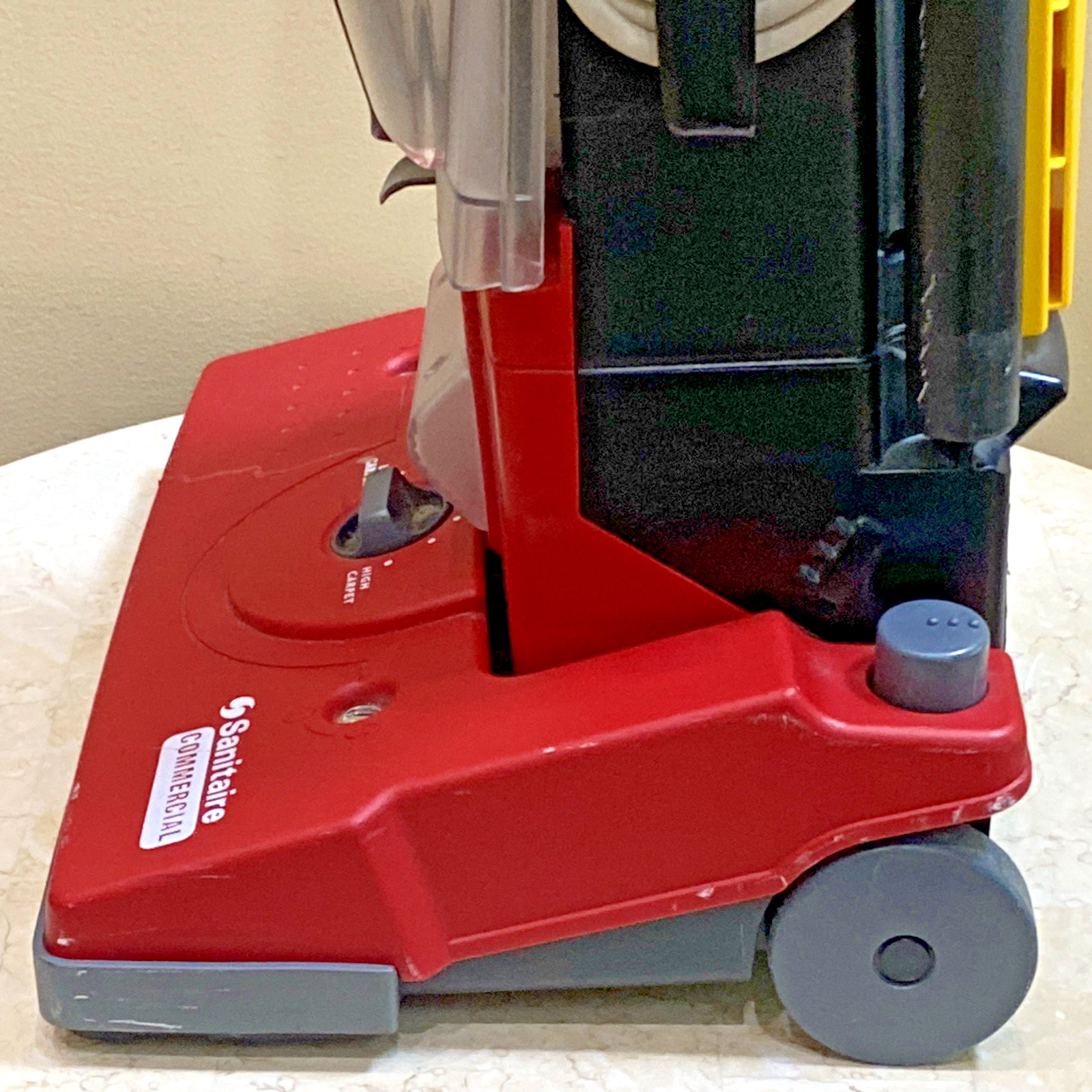 Sanitaire Commercial True HEPA Cyclonic System Upright Vacuum, Red