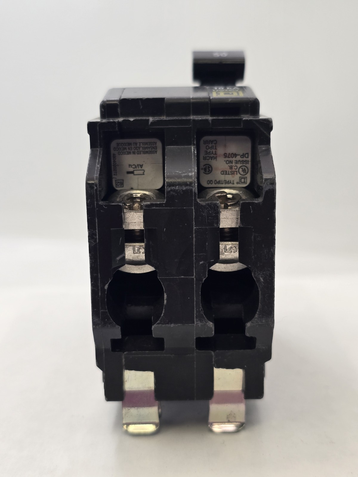 Square D QO250 Plug-In Circuit Breaker 2 Pole 50 Amp 120/240V 10kA 50A QO