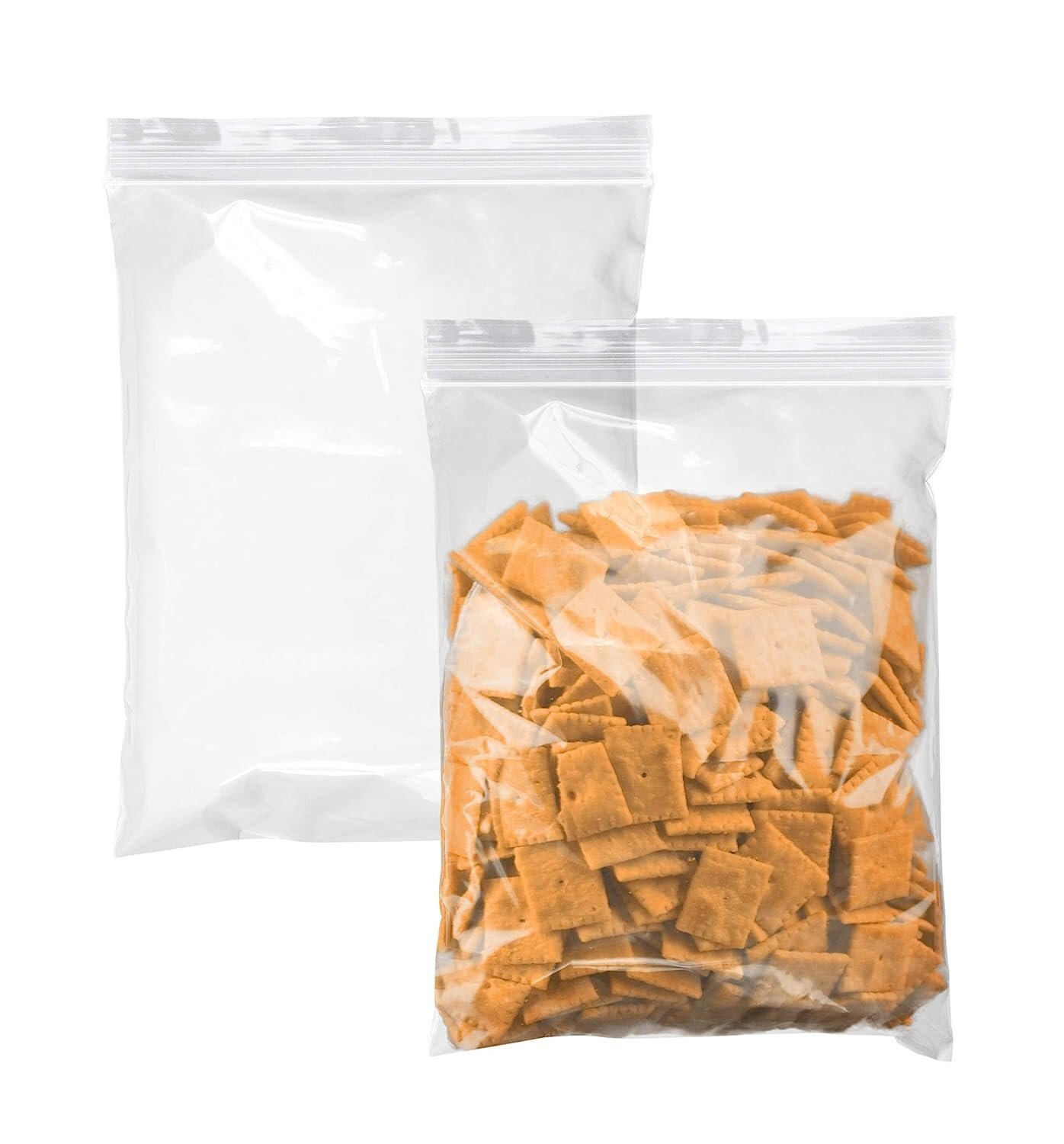 500 Zip Lock Bags Clear 12 x 15 Heavy Duty Seal Top