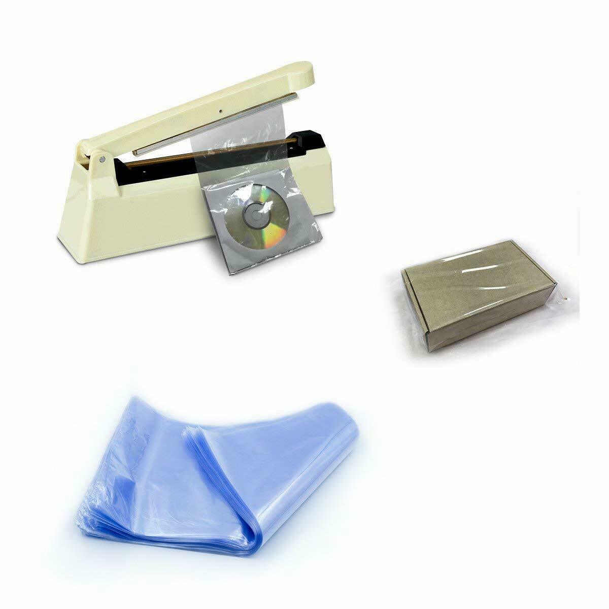 9″x14″ Clear Heat Shrink Wrap Bags PVC Film Gifts Bottles Candles Packing USA