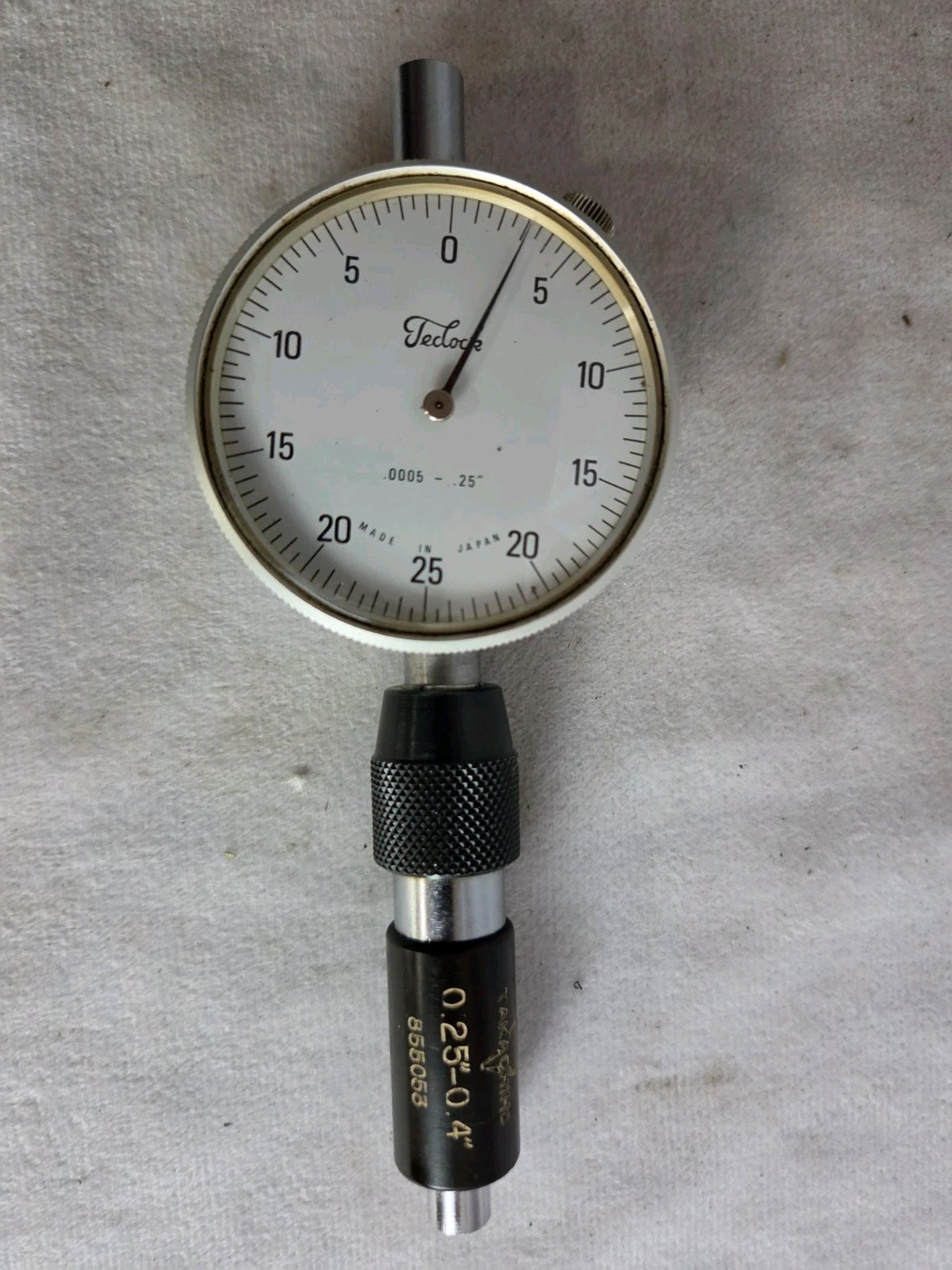 Takachiho 0.25-0.4″ Split Ball Bore Gauge W/Teclock Indicator Made In Japan