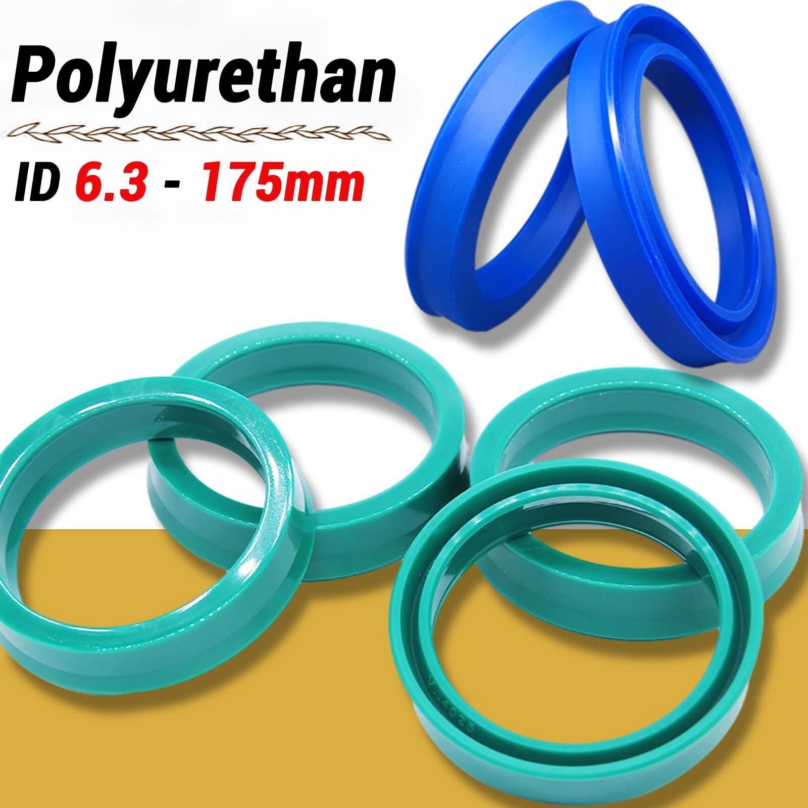 UN/UNS/UHS PU U – cup Hydraulic Oil Seals, 6 – 175mm ID, 5 – 12mm H