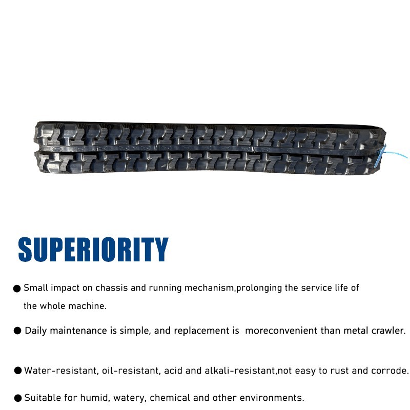 Mini excavator rubber tracks, 180×72×37 mm.Heavy Duty Replacement Crawler
