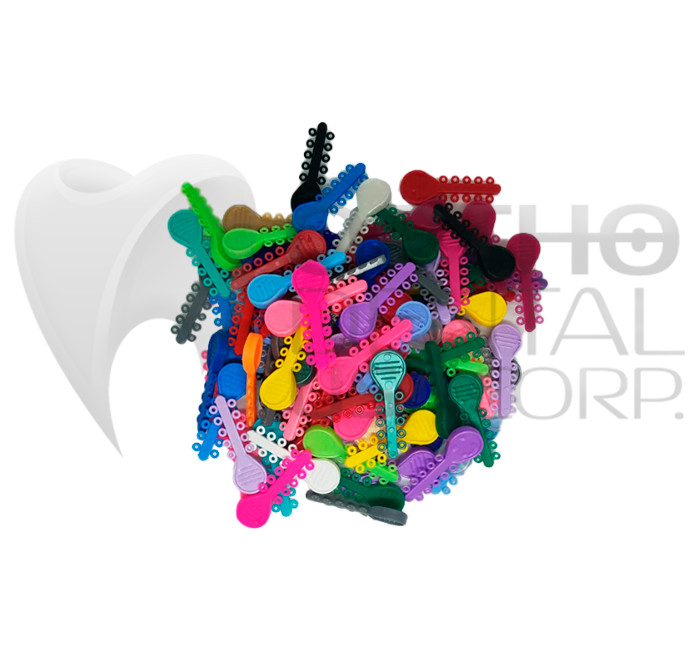 ELASTIC LIGATURE MINI TIES ( 1.000 PCS ) Latex free Orthodontic Made un USA