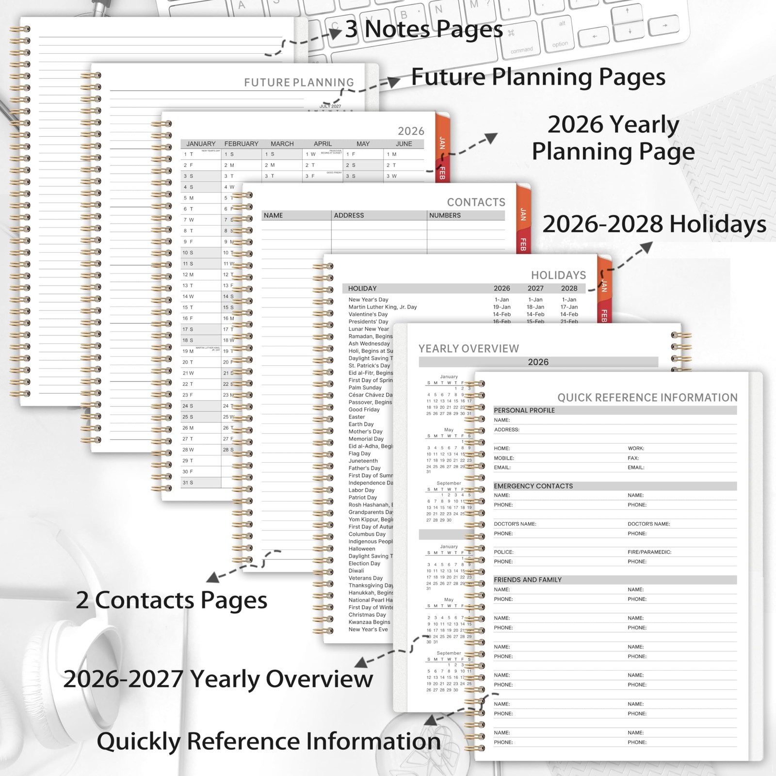 2026 Appointment Book – 2026 Planner, Daily Hour Planner, Weekly Monthly Plan…