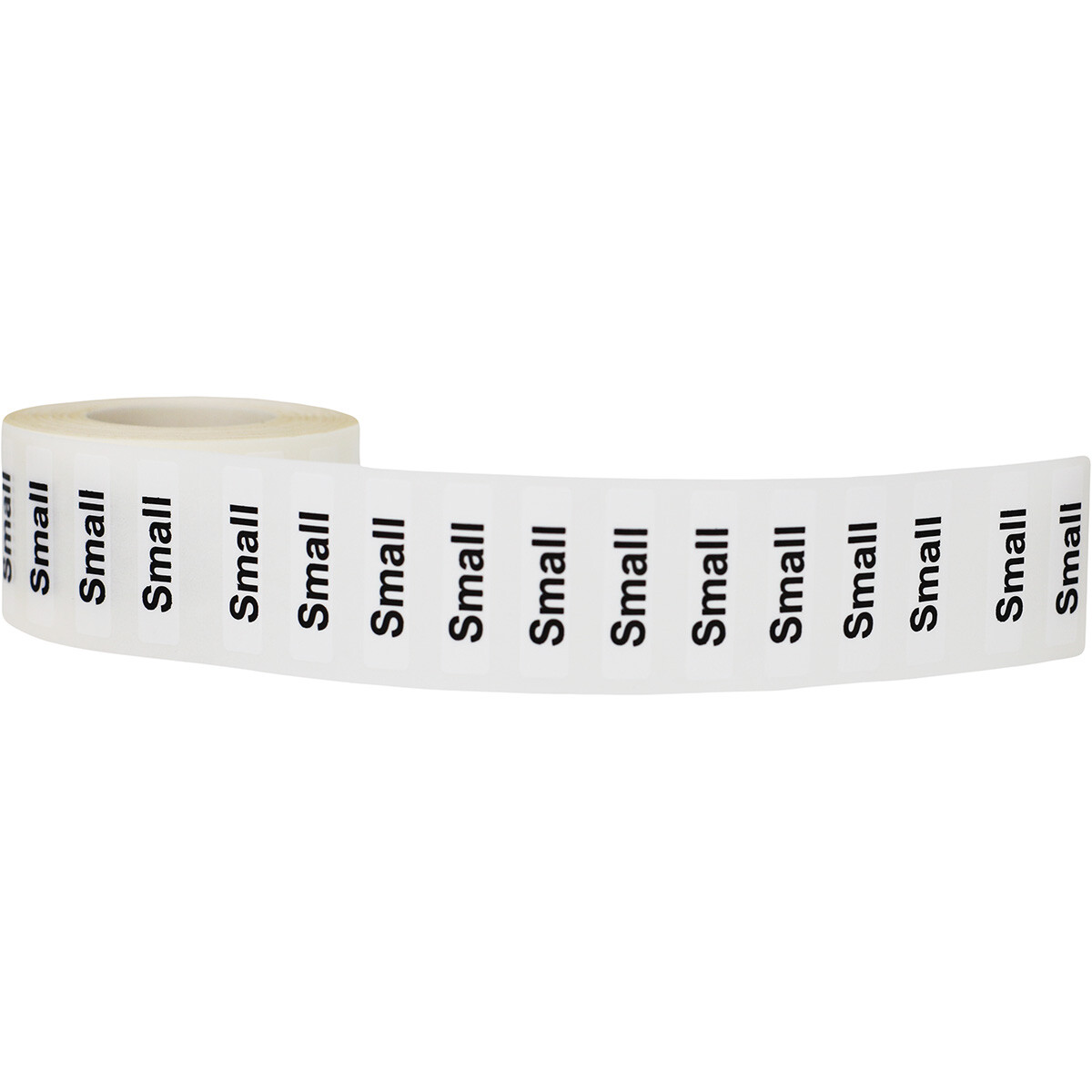 Clear Clothing Size Strip Labels | 1.25 x 5 Inches – 125 Pack | Pick One Size