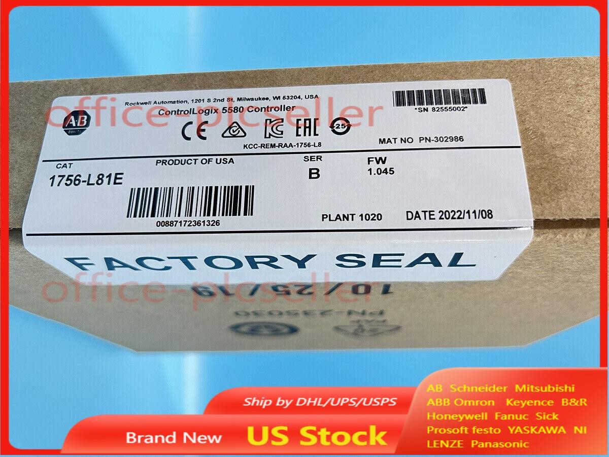 1756-L81E /B ControlLogix Logix5580 Processor 3MB New Sealed
