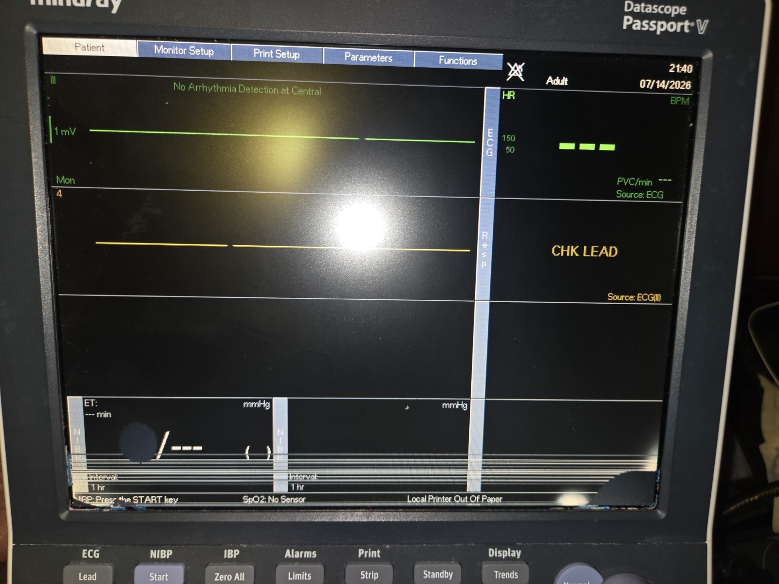 MINDRAY Datascope Passport V Patient Monitor