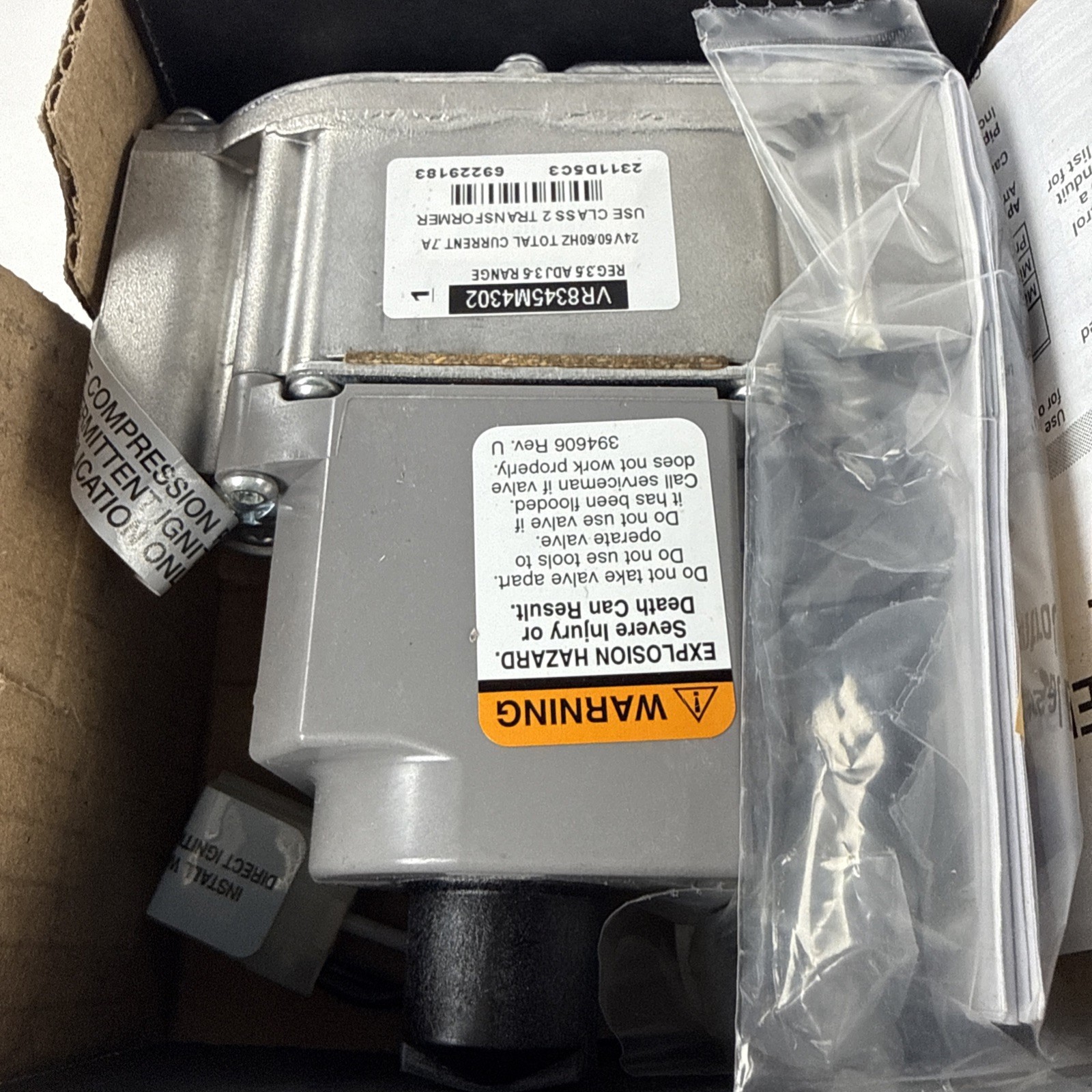 Honeywell/Resideo VR8345M Gas Valves Universal Ignition Valve VR8345M4302