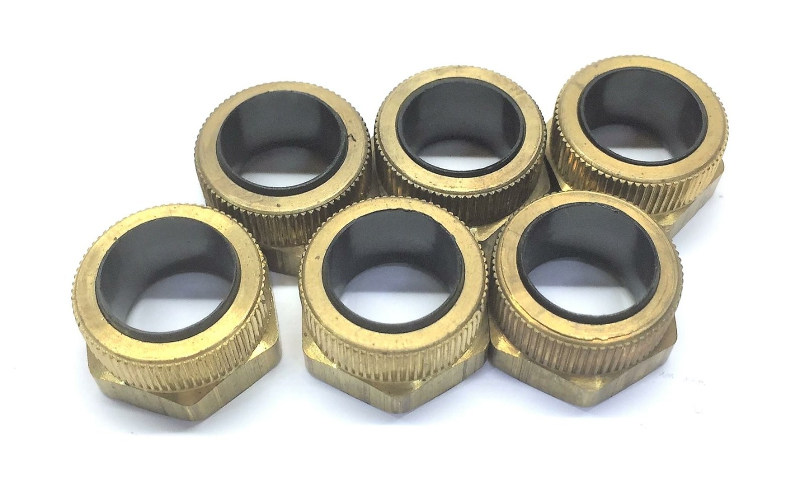 Unbranded/Generic 1/2″ Brass Nut & Sleeve [Lot of 6] NOS