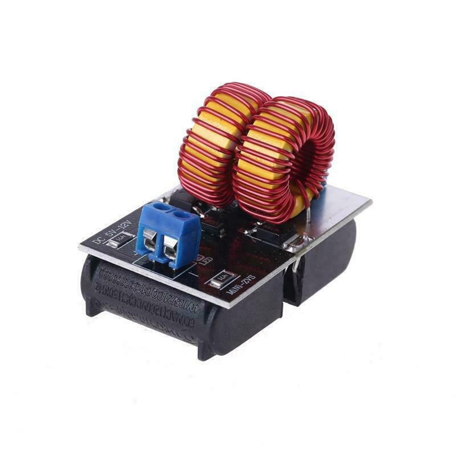 DC 5V-12V 120W Mini ZVS Induction Heating PCB Board Flyback Driver Heater Coil