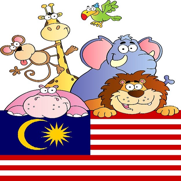 30 Custom Malaysia Jungle Animals Personalized Address Labels