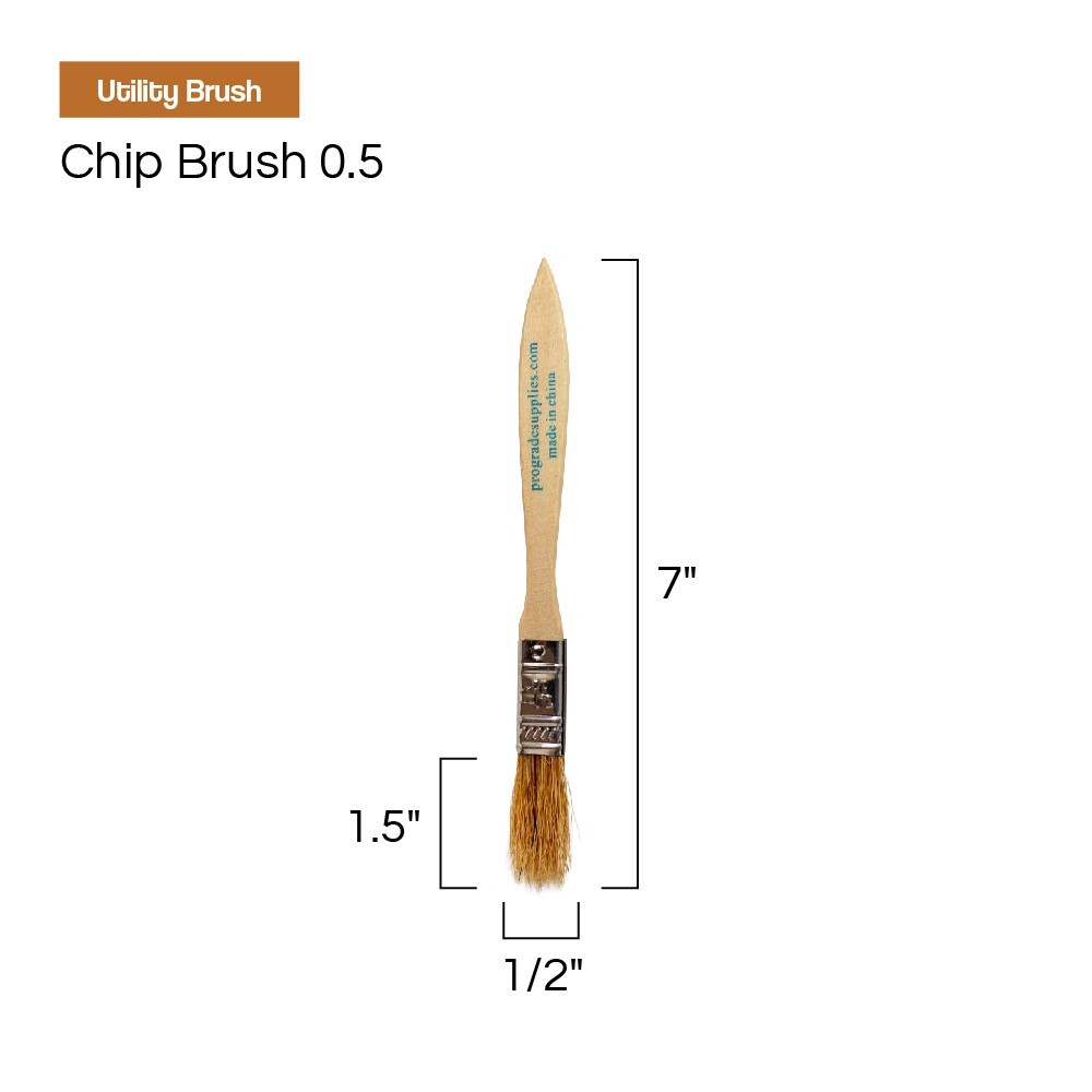 36 Pack – 1/2″ Chip Brushes for Paints, Stains, Varnishes, Glues & Gesso