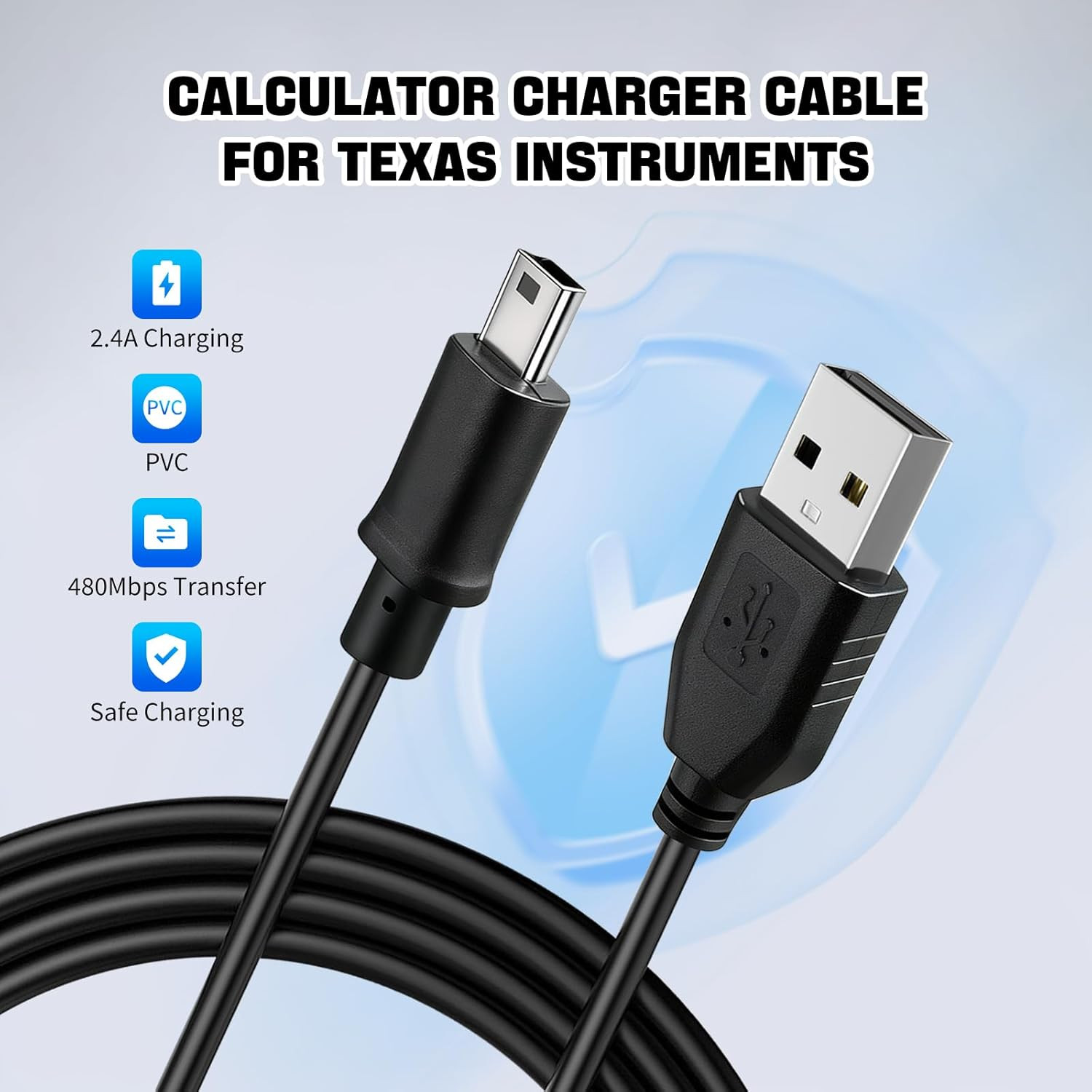 Ti 84 Plus ce Charger, ti84 Plus ce Charger Cable for Texas Instruments Calculat