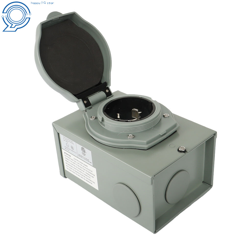 120/250V 50 Amp Generator Power Inlet Box SS2-50P 3 Prong Power Inlet Box