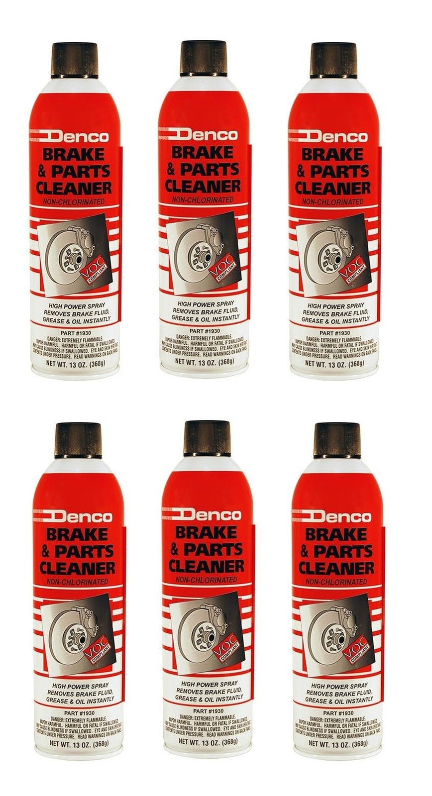 Denco #1930 Non-Chlorinated Brake & Parts Cleaner Spray, Fast-Drying Degrease…