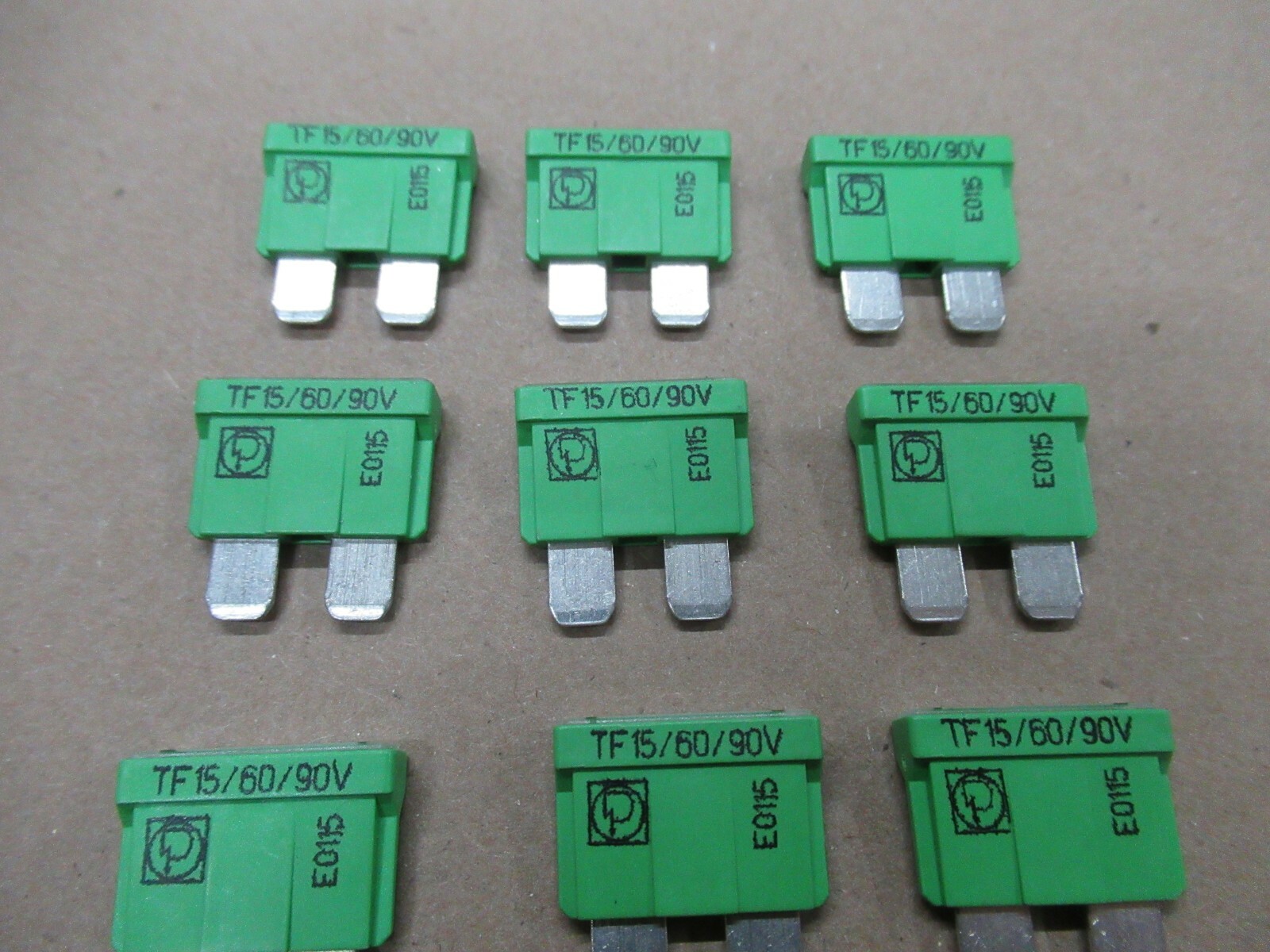 LITTELFUSE 162.7049.5152 GREEN FUSE TF15 / 60 / 90V PACK OF 10