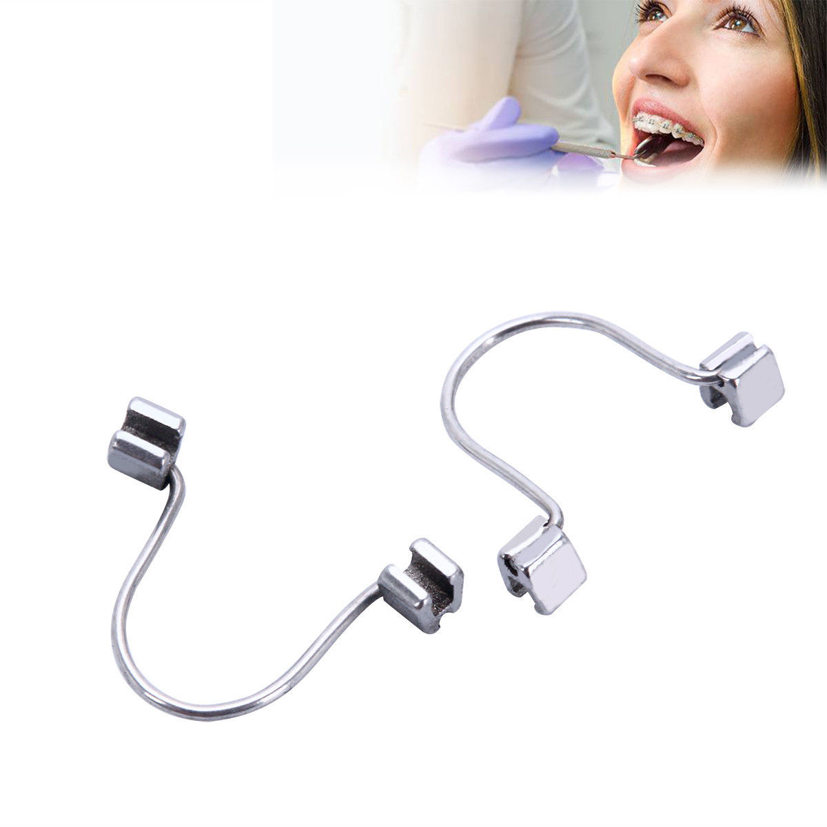10 Pcs/pack Dental Single Anterior Teeth Torque Ortho Rectangular Spring
