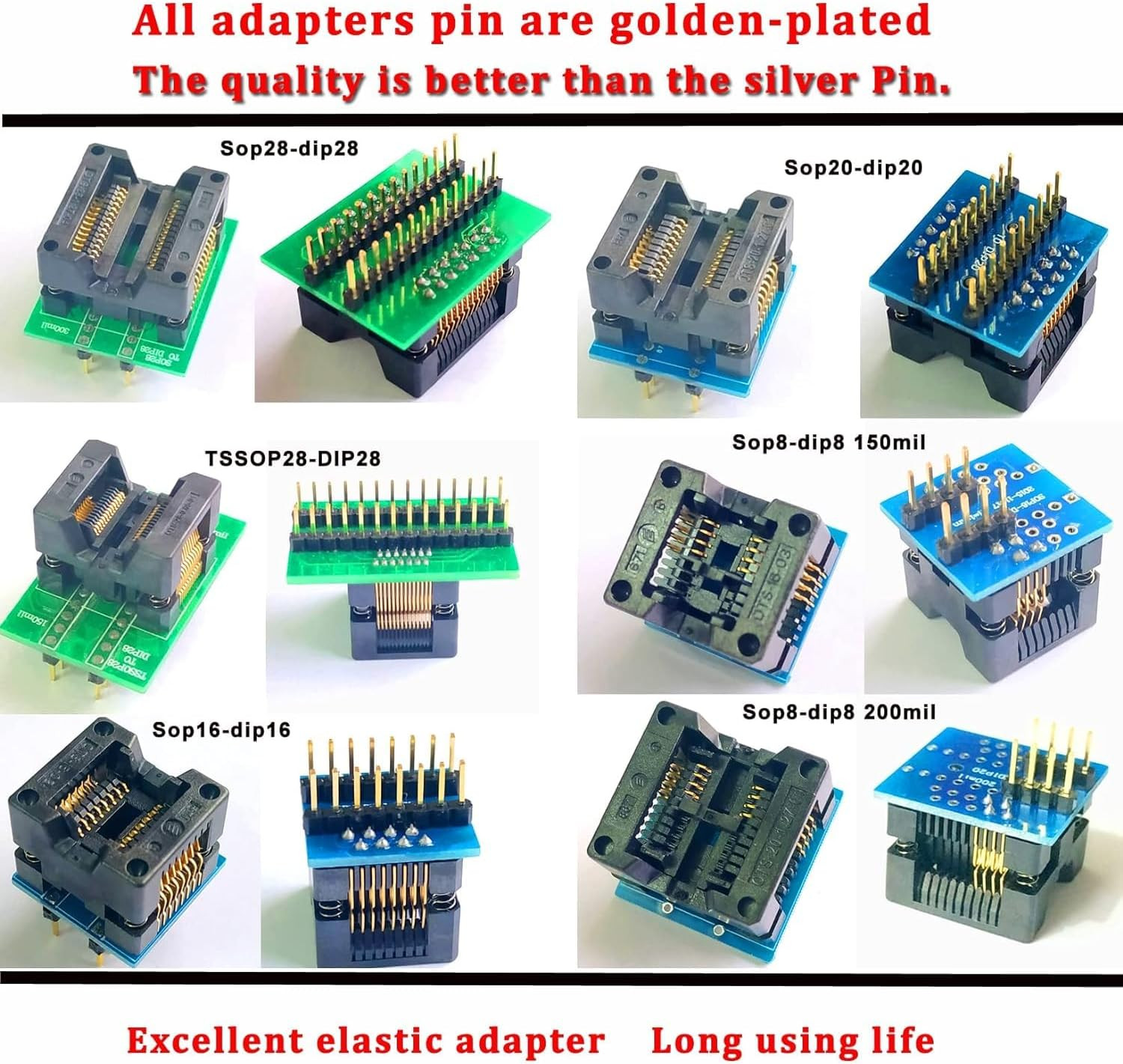 T48 Programmer 24 Adapter for with Xgecu T48 Eprom Programmer TL866-3G IC Bios A