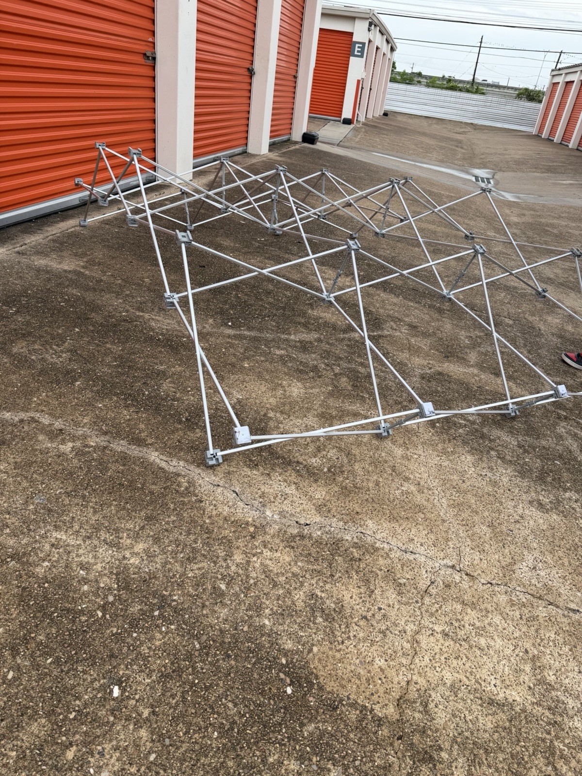 10 ft Pop-Up Canopy Frame Only, Collapsible Display Structure w/ Carry Bag