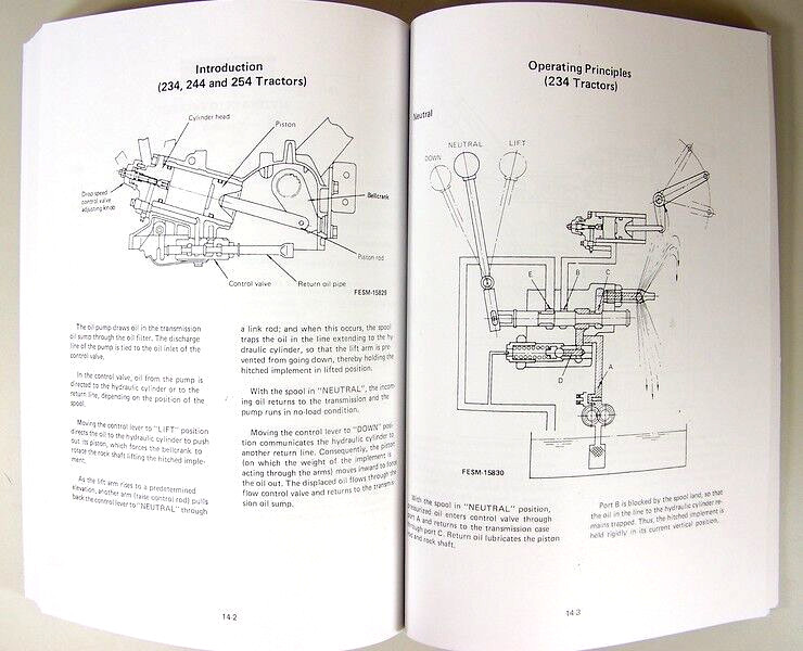 Lot International 234 244 254 Tractor Service Manual Repair Shop Ih Technical