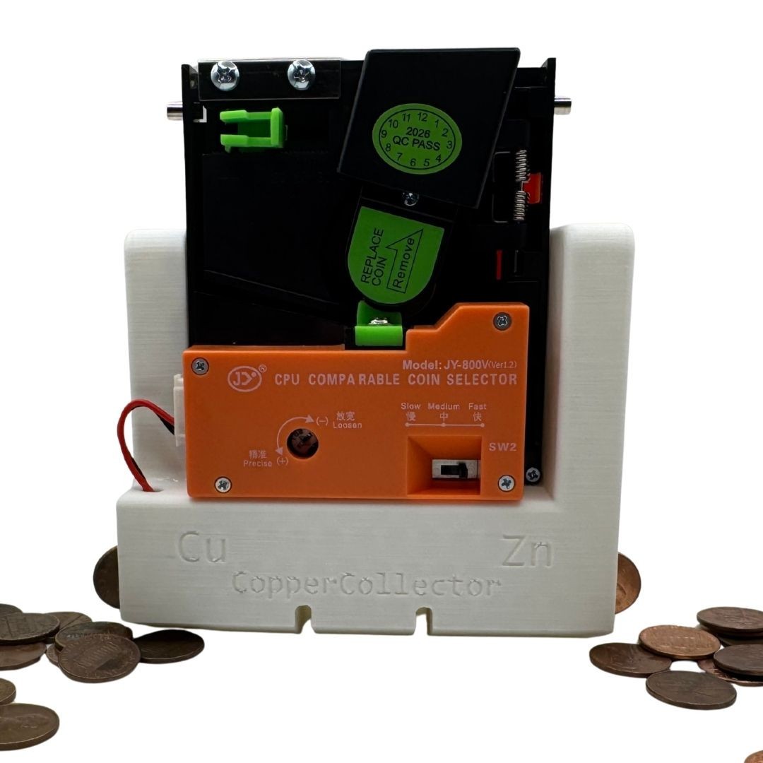 The Copper Collector -Copper Cent Penny & Silver coin sorter- with Power Supply