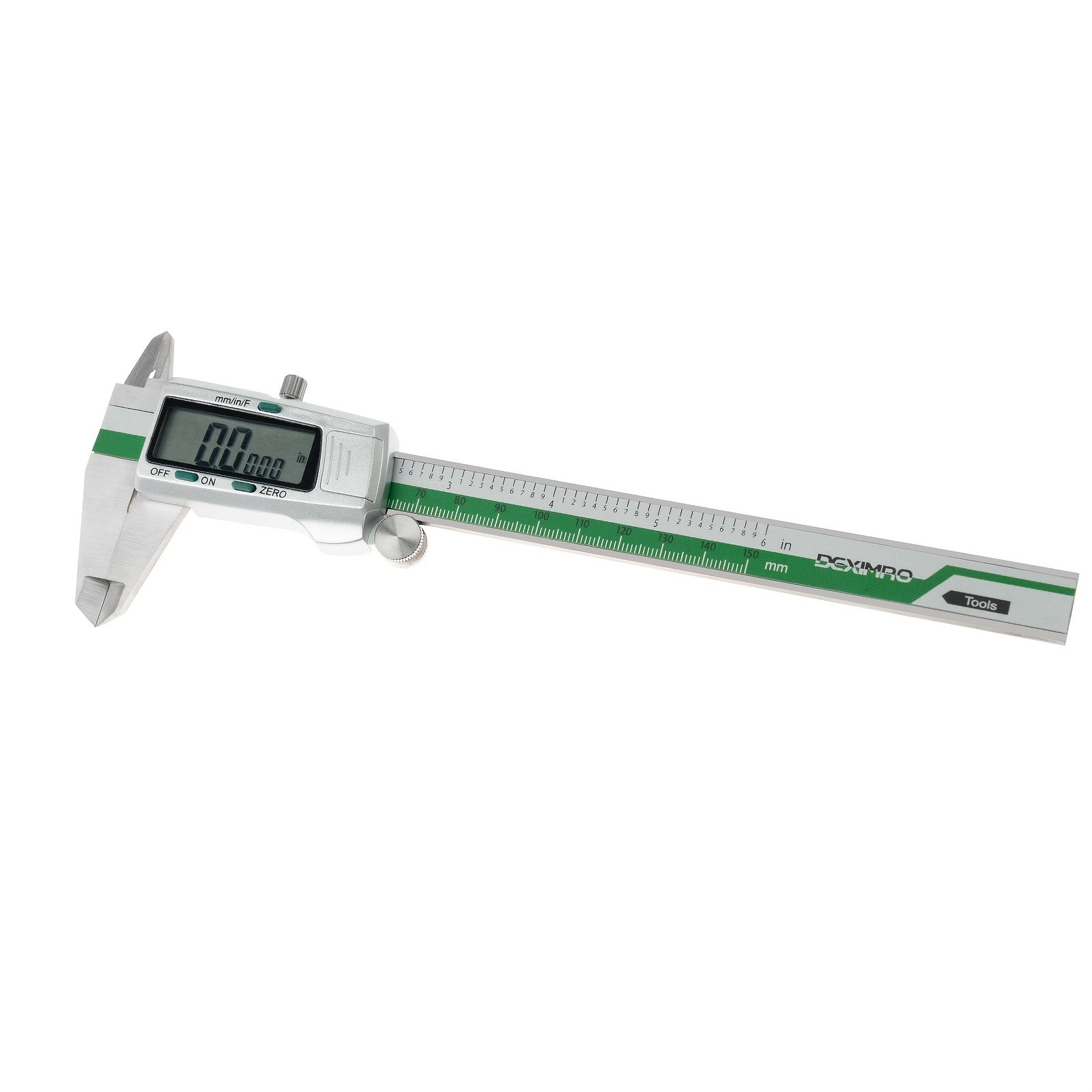 Digital Caliper – Stainless Steel LCD Display for Precise mm/Inch Measurement