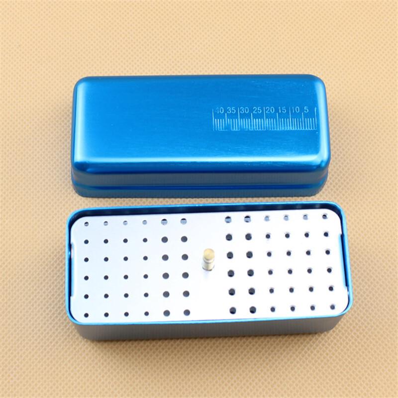 152 Holes Autoclave Dental Burs Cleaning Stand Bur Holder Organizer Box Block