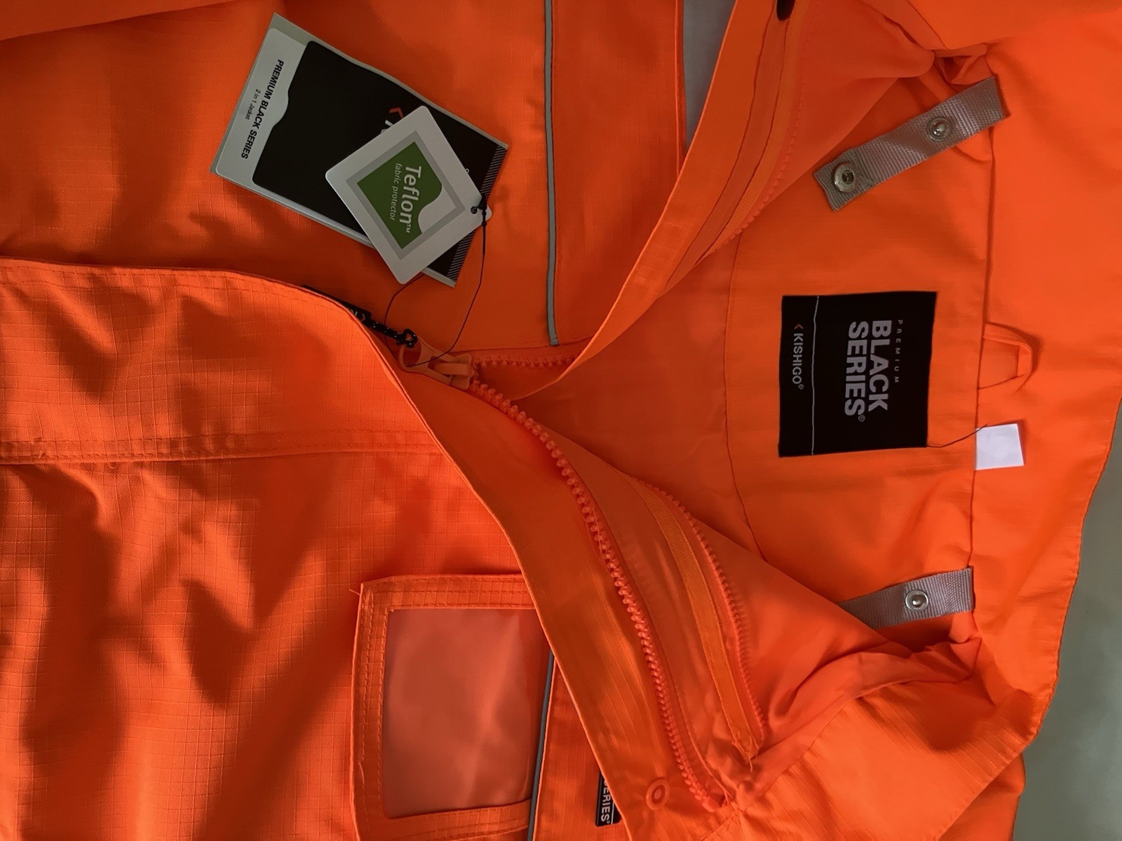 Kishigo 5XL Hi Vis Soft Shell Jacket Orange Black Series ANSI Class 3 JS137 New
