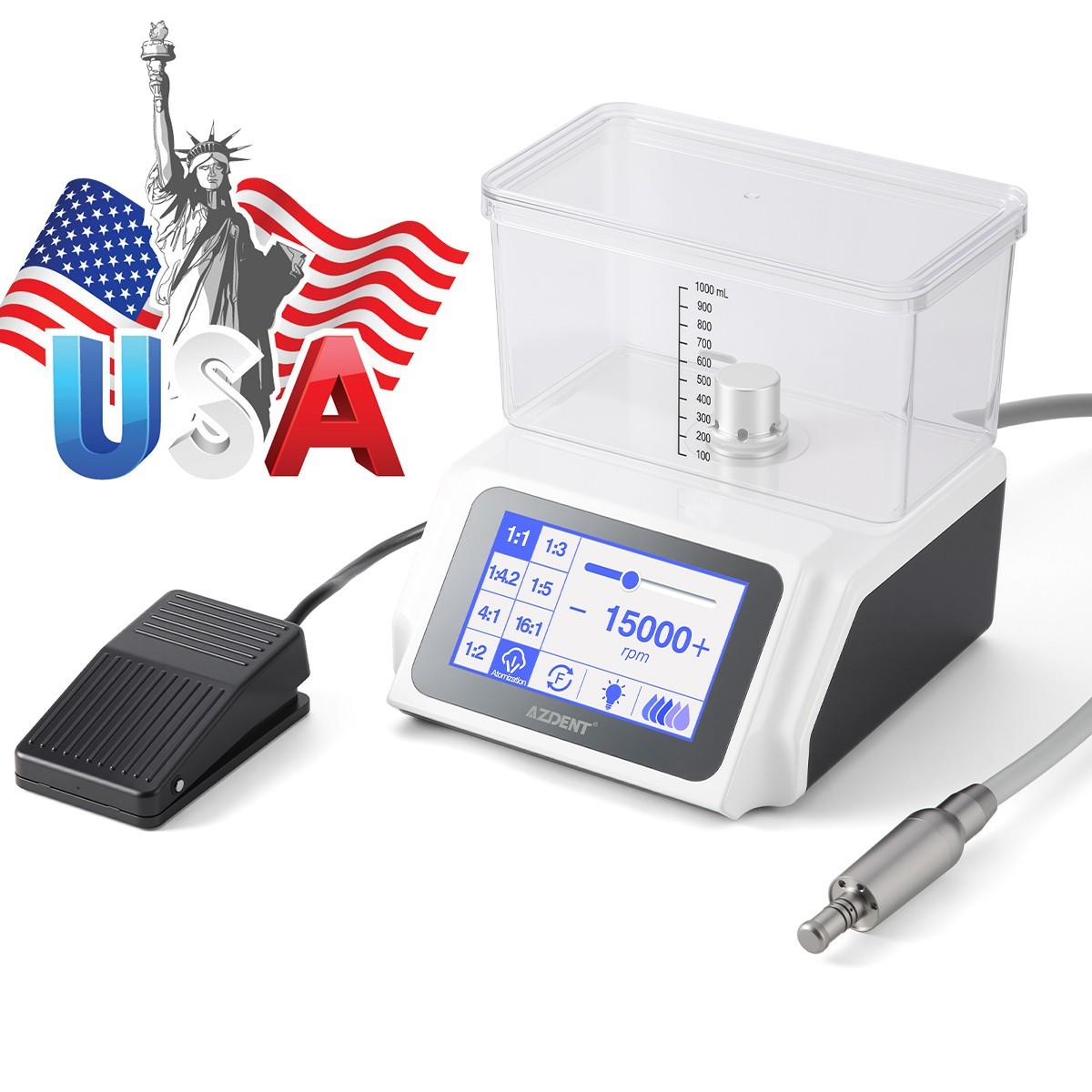 NSK Style Dental LED Brushless Electric Micro Motor/1:1/1:5/1:4.2 LED Handpiece