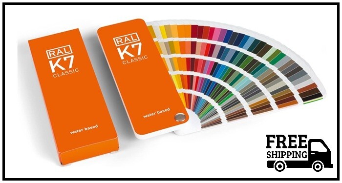 RAL K7 Color Chart, 216 Colors, Gloss, 8 Languages